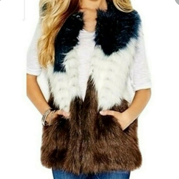 Guess Jackets & Blazers - Guess Lena Fur Vest